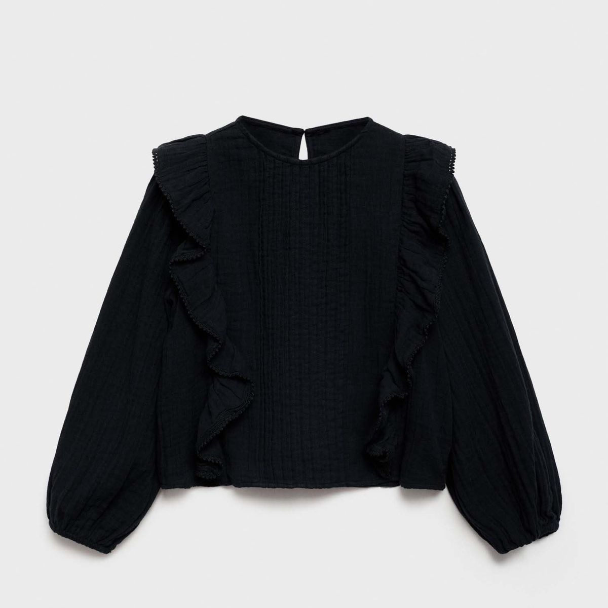 MANGO KIDS - Blusa Niña Manga Larga Algodón Mango Kids