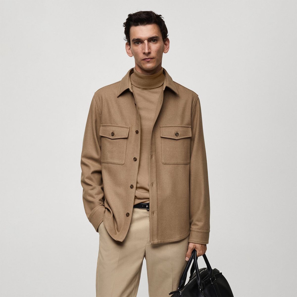 MANGO - Sobrecamisa Casual Hombre Mango