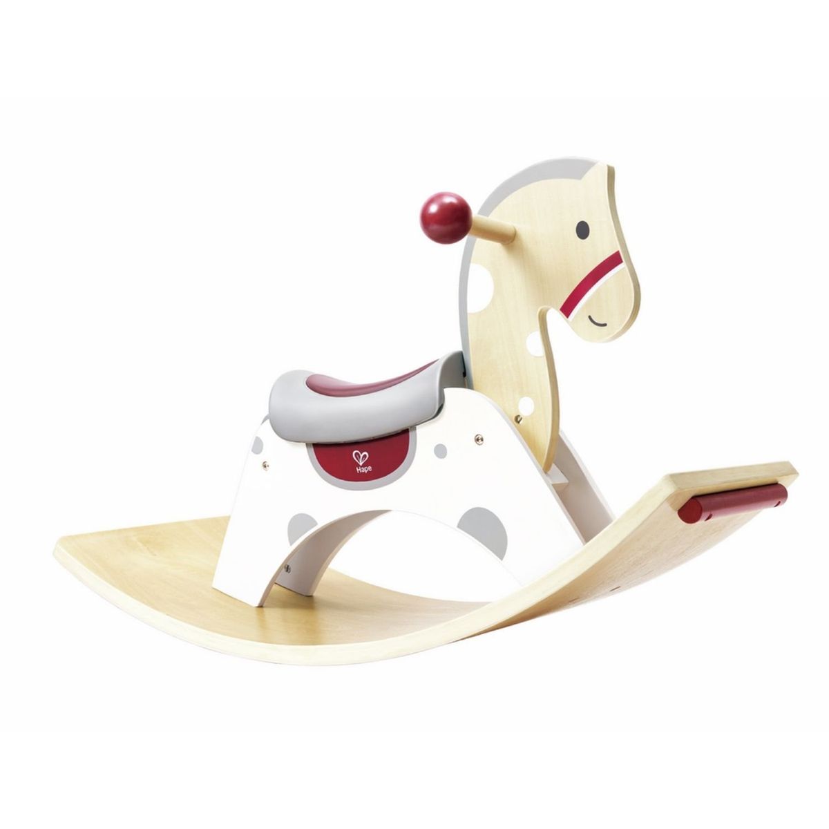HAPE - Juguete Caballo De Madera Balancín 2 En 1 Con Tabla De Equilibrio Hape