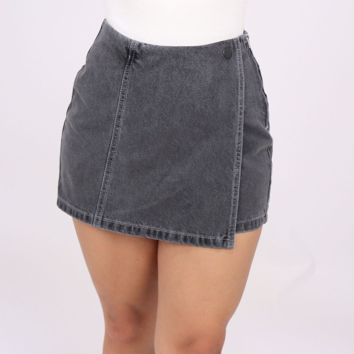 KAYRA POBLET - Falda Short Tiro Alto Mujer Kayra Poblet