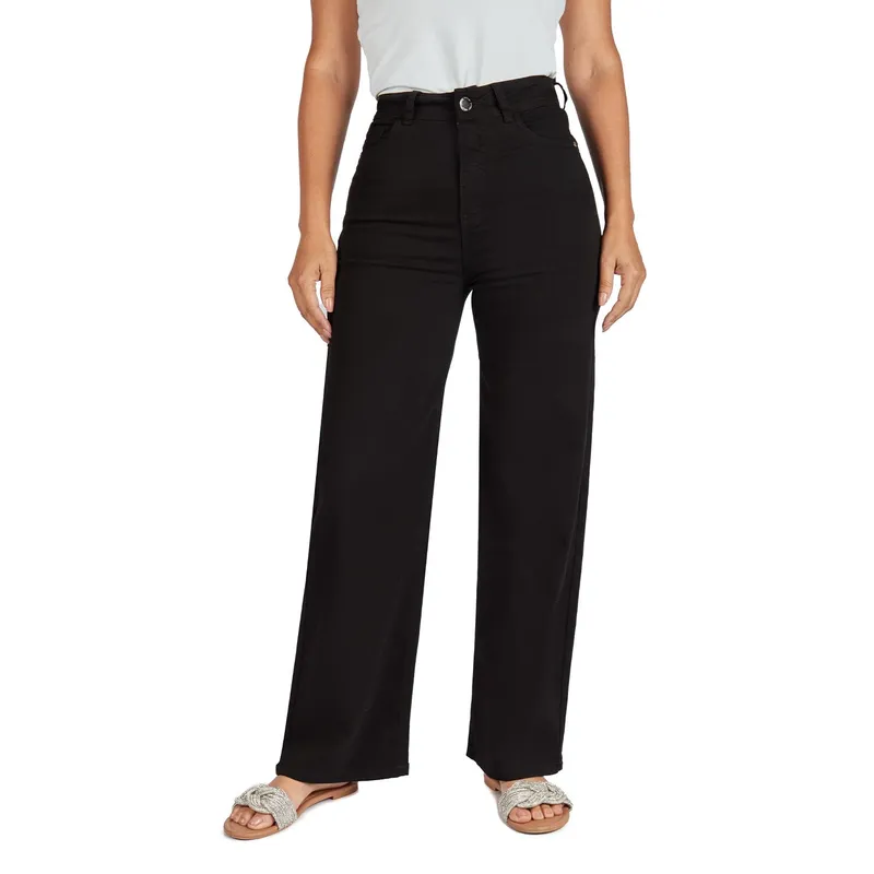 VRP BY VIVIANA RIVAS PLATA - Pantalón Wide Algodón Mujer Vrp By Viviana Rivas Plata