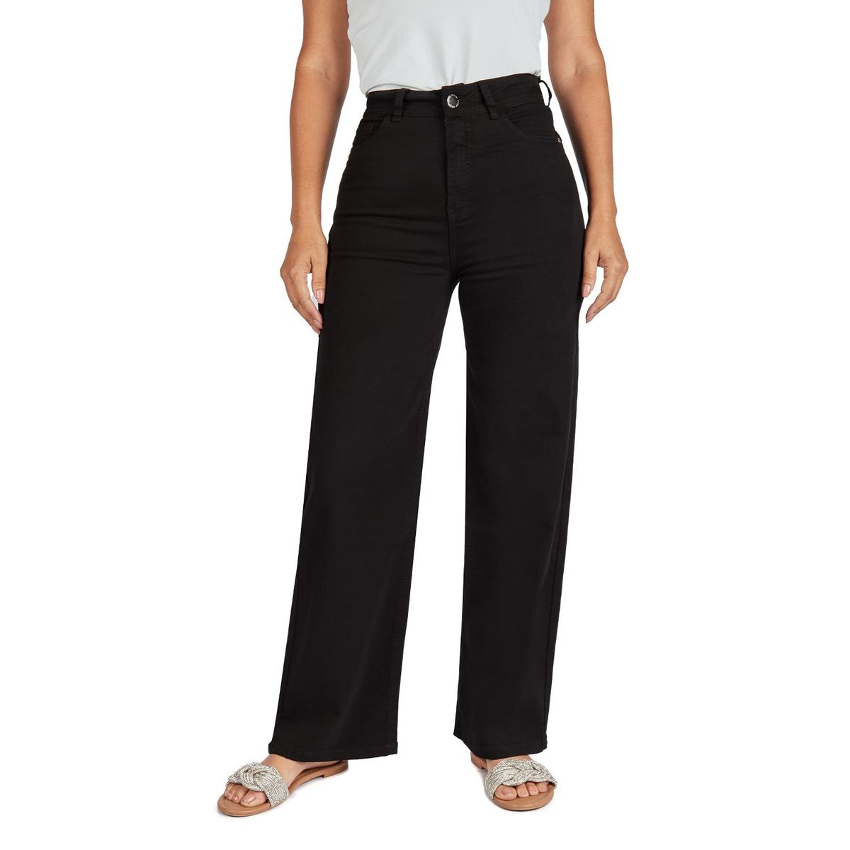 VRP BY VIVIANA RIVAS PLATA - Pantalón Wide Algodón Mujer Vrp By Viviana Rivas Plata