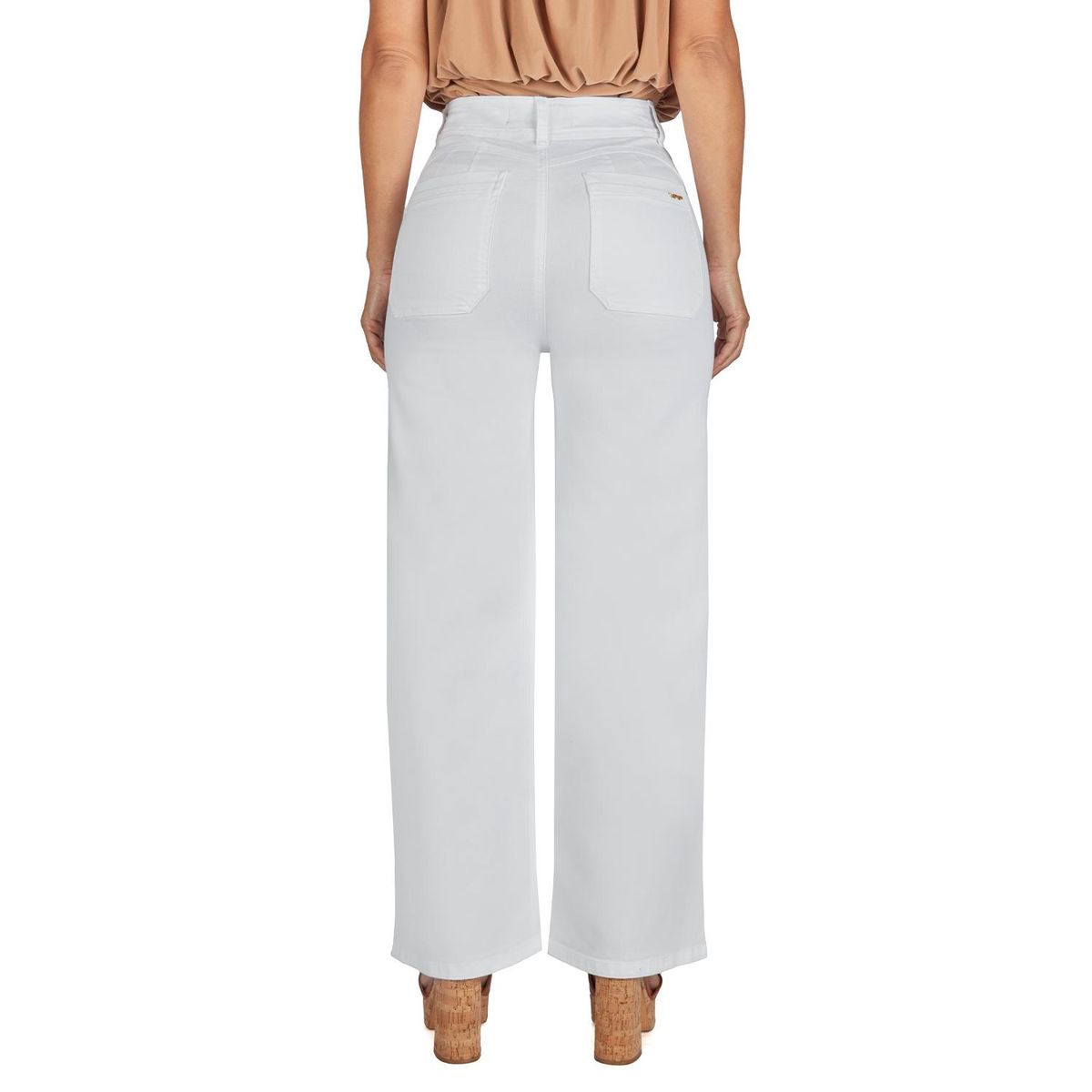 VRP BY VIVIANA RIVAS PLATA - Pantalón Wide Algodón Mujer Vrp By Viviana Rivas Plata