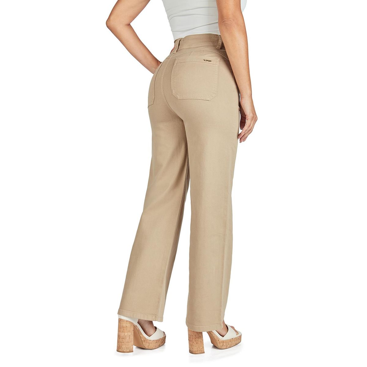 VRP BY VIVIANA RIVAS PLATA - Pantalón Wide Algodón Mujer Vrp By Viviana Rivas Plata