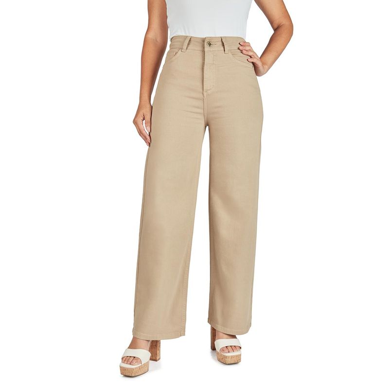 VRP BY VIVIANA RIVAS PLATA - Pantalón Wide Algodón Mujer Vrp By Viviana Rivas Plata