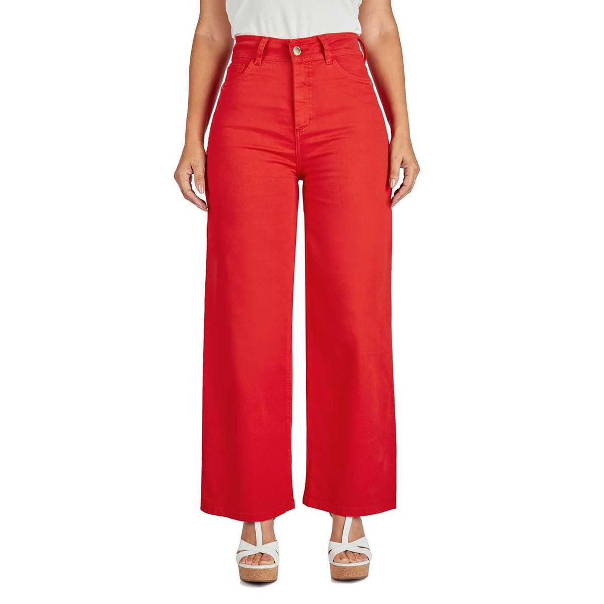 VRP BY VIVIANA RIVAS PLATA - Pantalón Wide Algodón Mujer Vrp By Viviana Rivas Plata