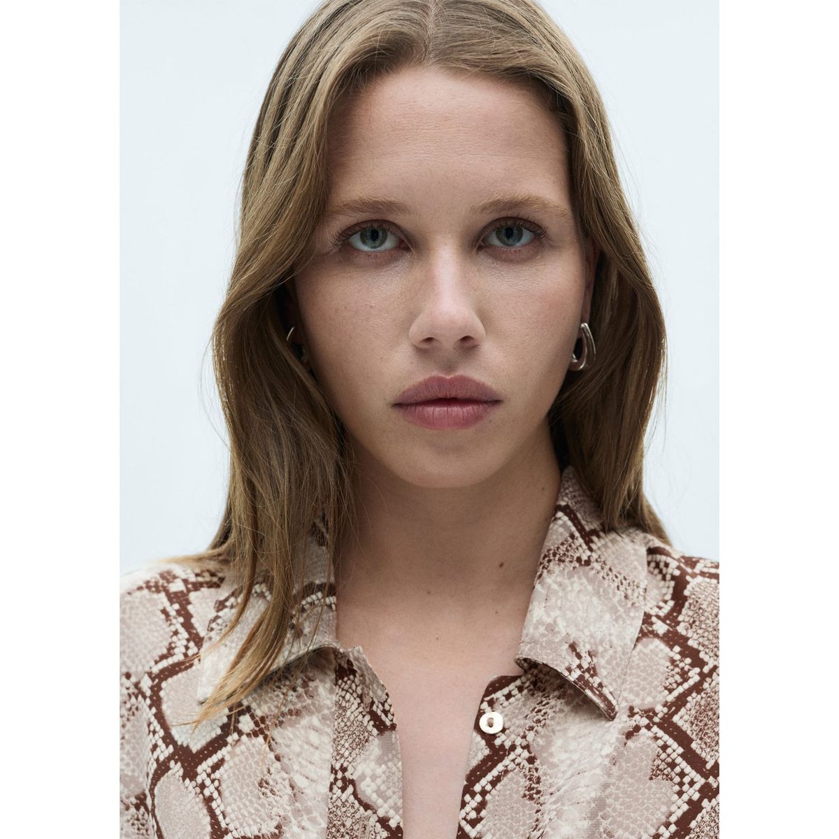 MANGO - Vestido Largo Camisero Mujer Mango