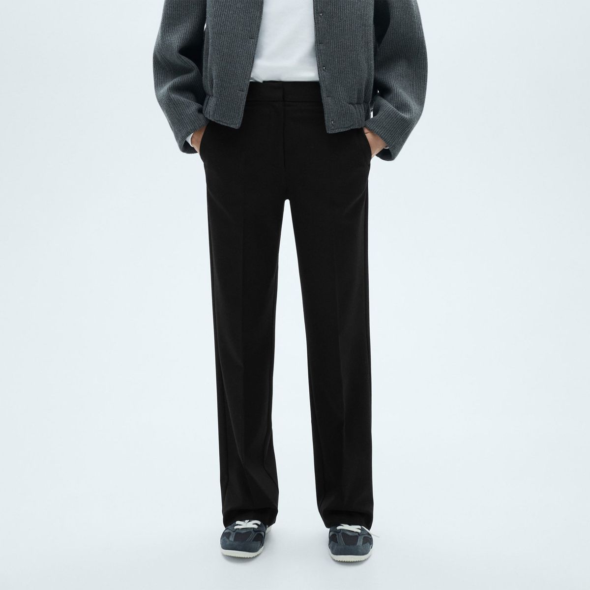 MANGO - Pantalón Straight Leo Mujer Mango