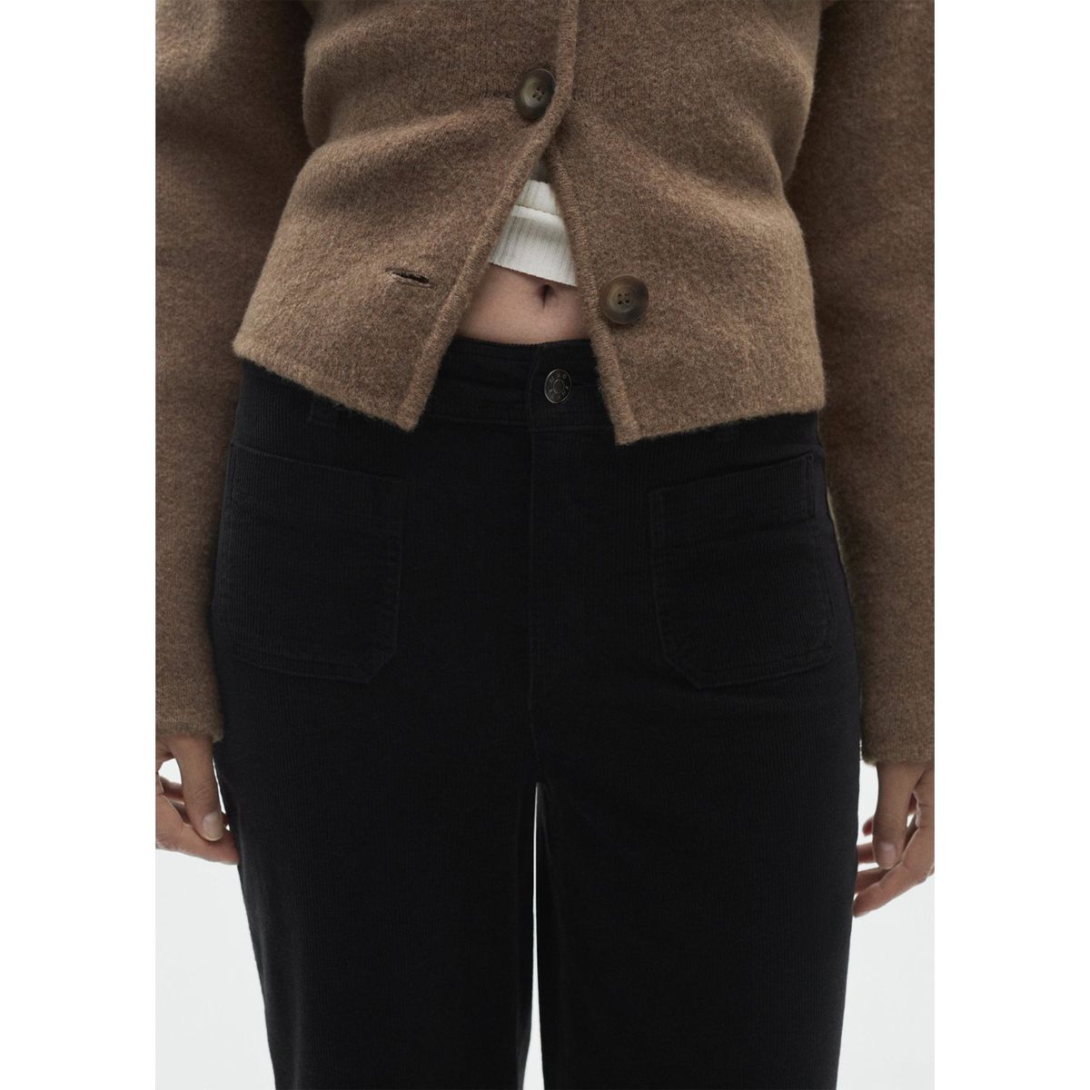 MANGO - Pantalón Catherin Algodón Mujer Mango