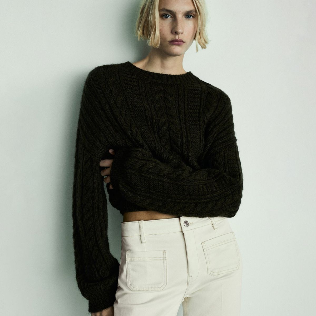 MANGO - Jean Flare Alex Algodón Mujer Mango