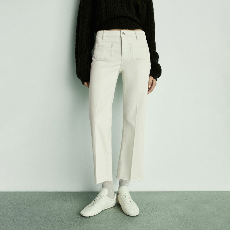 MANGO - Jean Flare Alex Algodón Mujer Mango