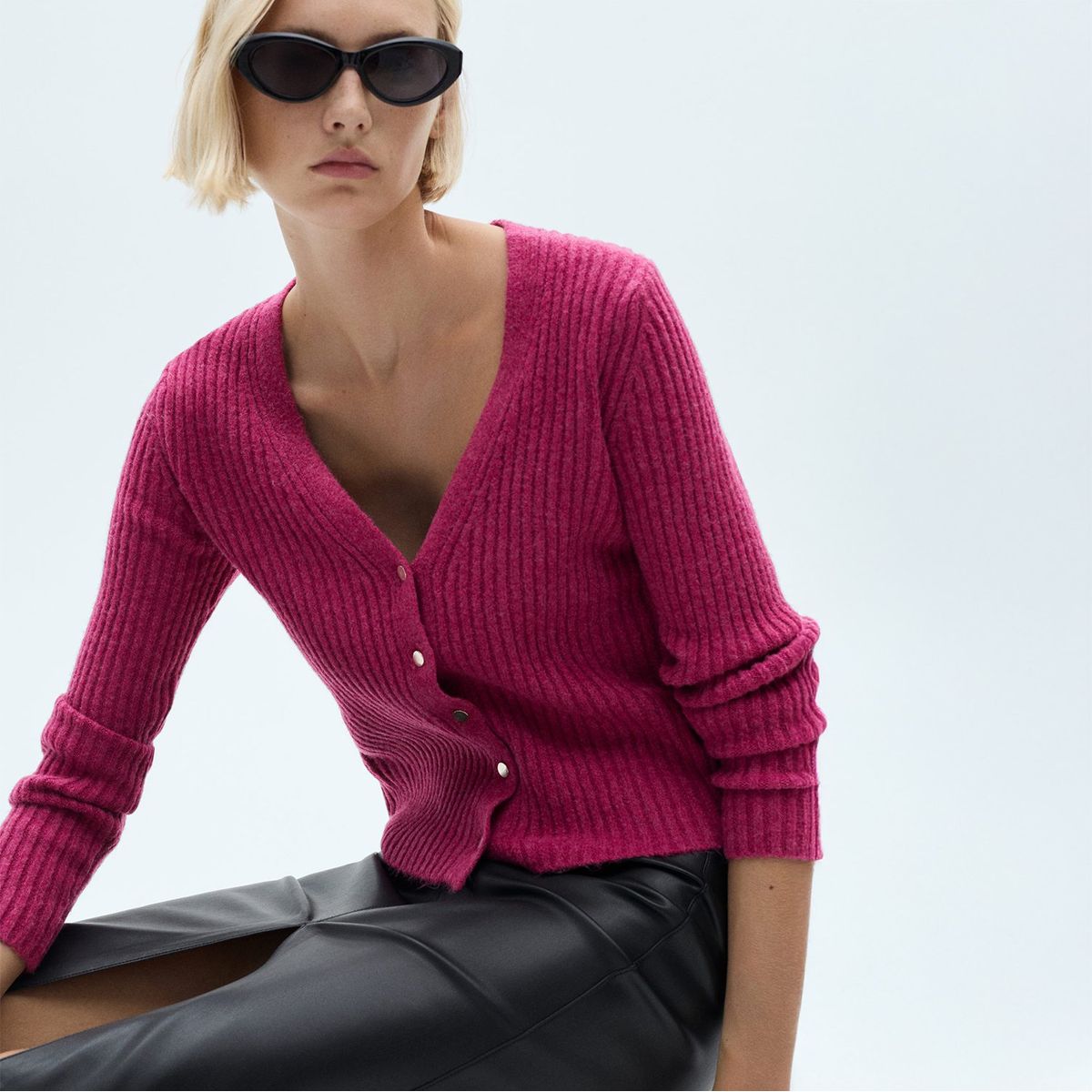 MANGO - Cárdigan Casual Mujer Mango