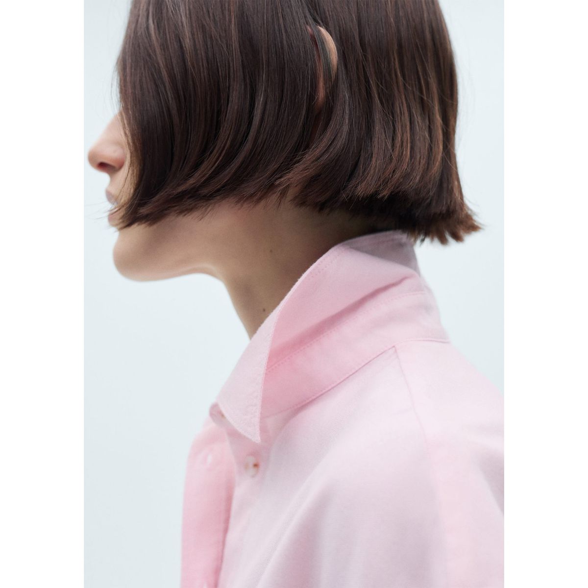 MANGO - Camisa Marble 100% Algodón Mujer Mango