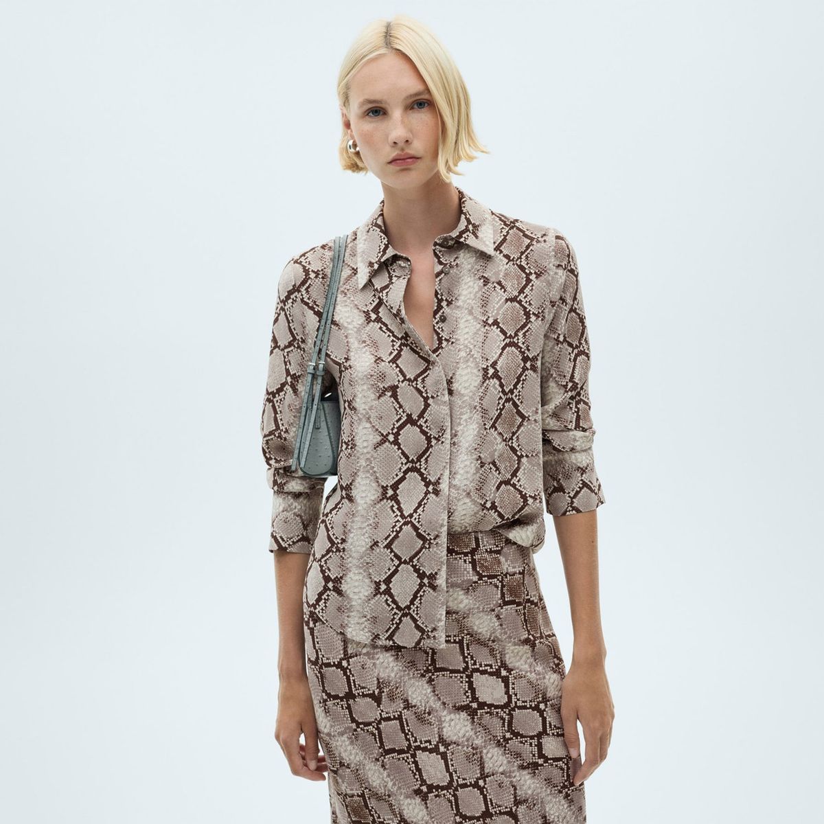 MANGO - Camisa Serpi Manga Larga Mujer Mango