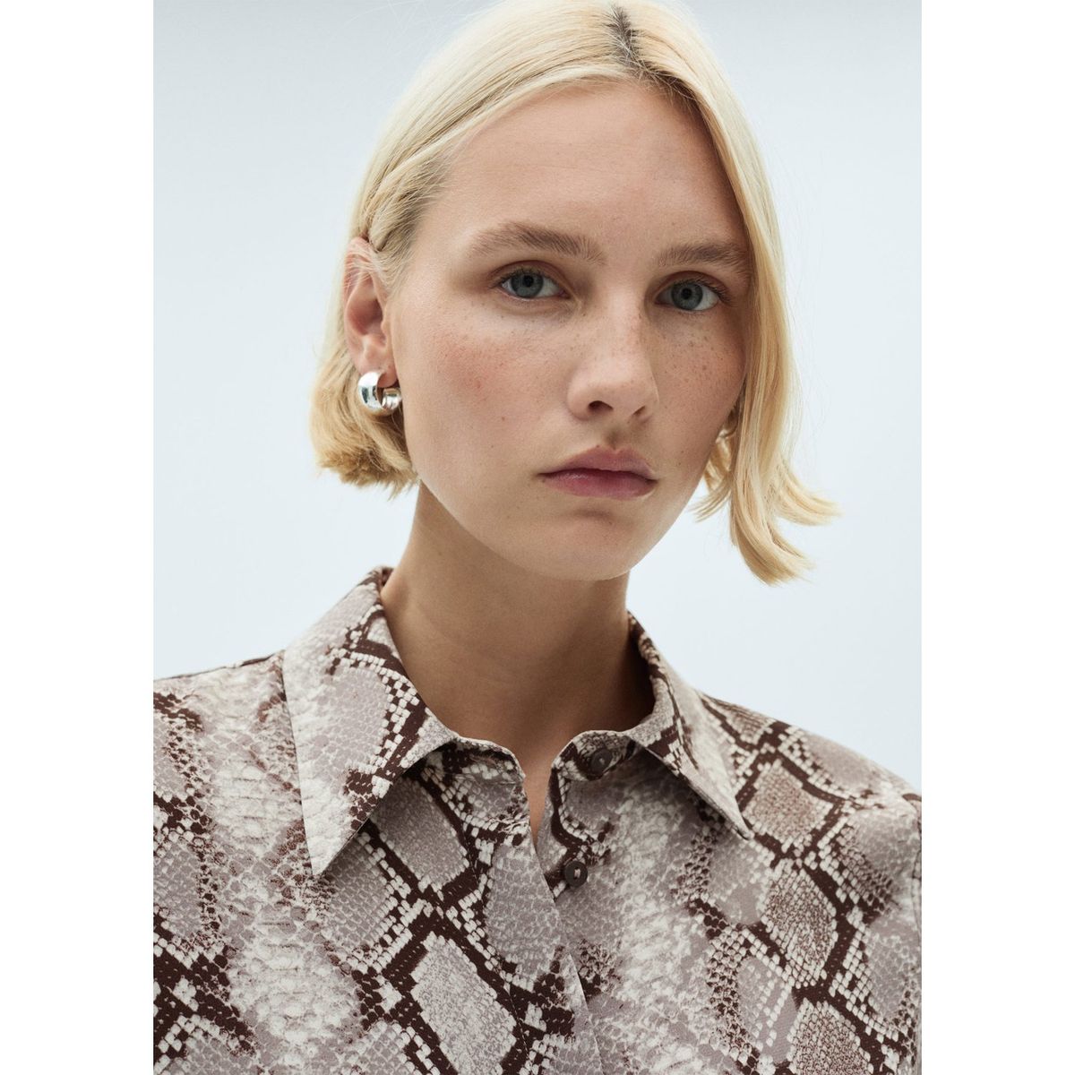 MANGO - Camisa Serpi Manga Larga Mujer Mango