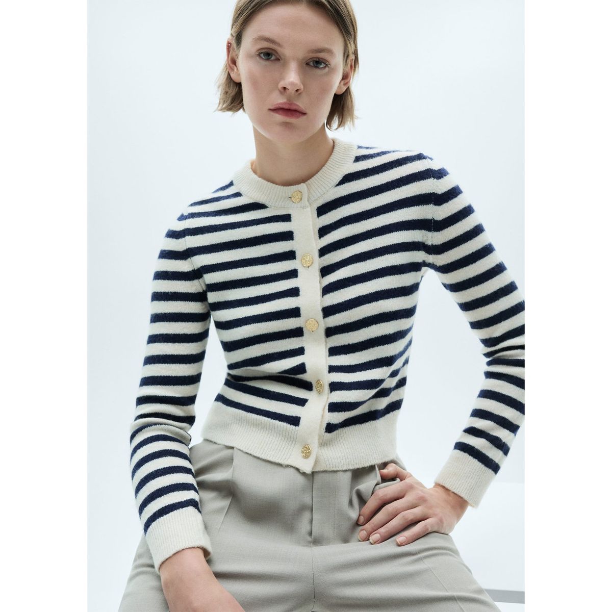 MANGO - Cárdigan Casual Mujer Mango