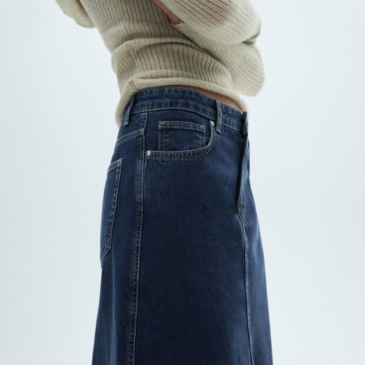 MANGO - Falda Jolie 100% Algodón Mujer Mango