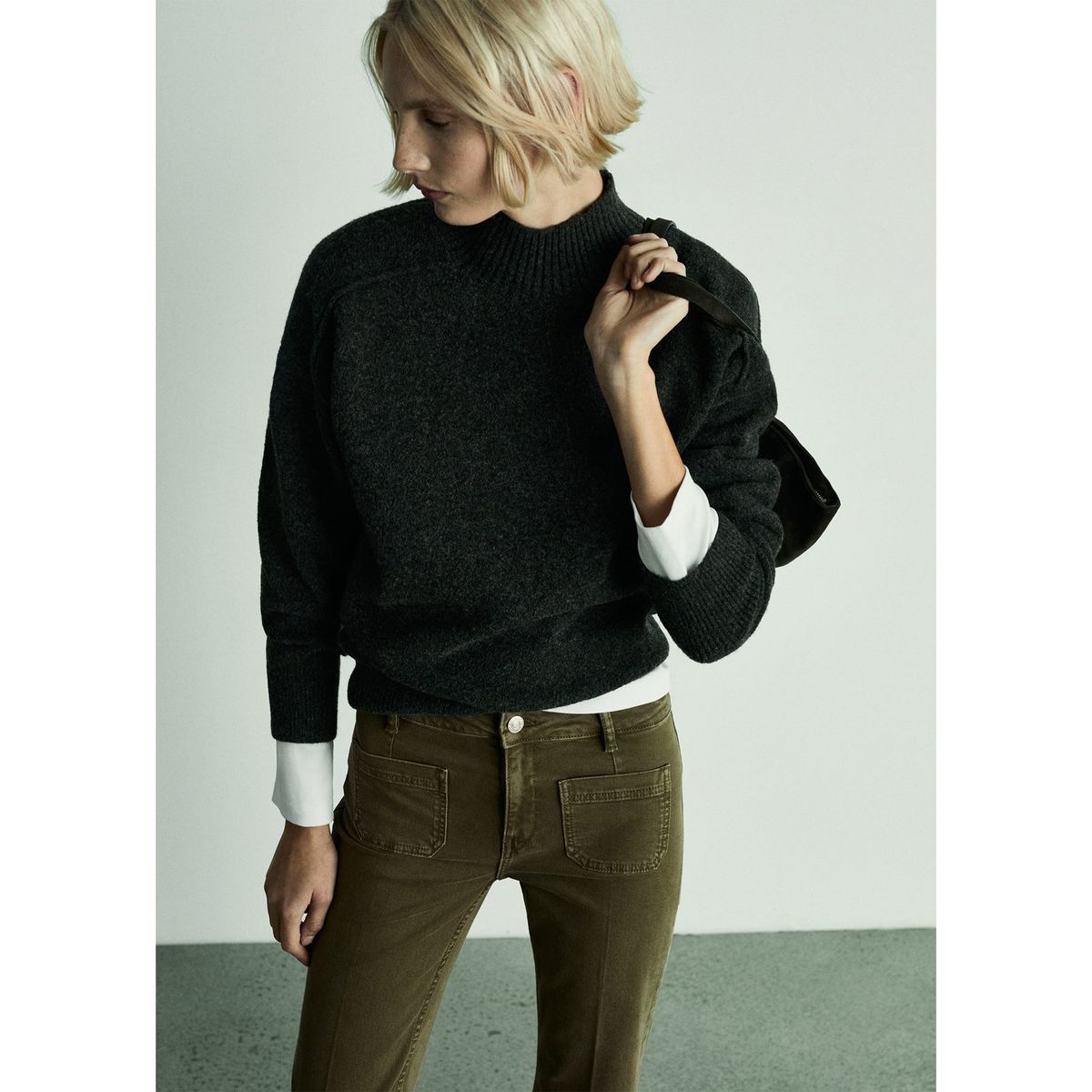 MANGO - Jean Flare Algodón Mujer Mango