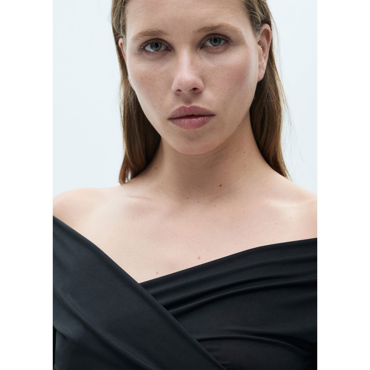 MANGO - Polo Cross Manga Larga Mujer Mango