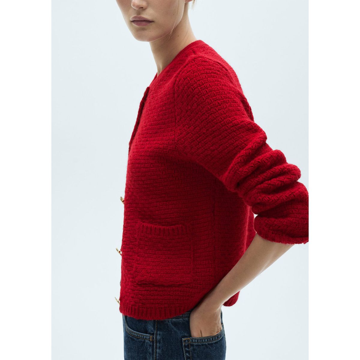 MANGO - Cárdigan Casual Mujer Mango