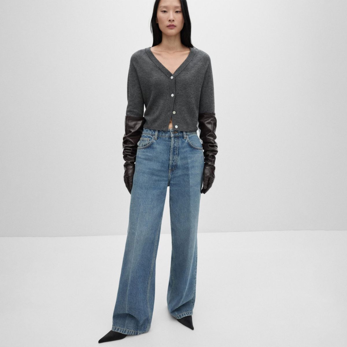 MANGO - Cárdigan Linito Casual Mujer Mango