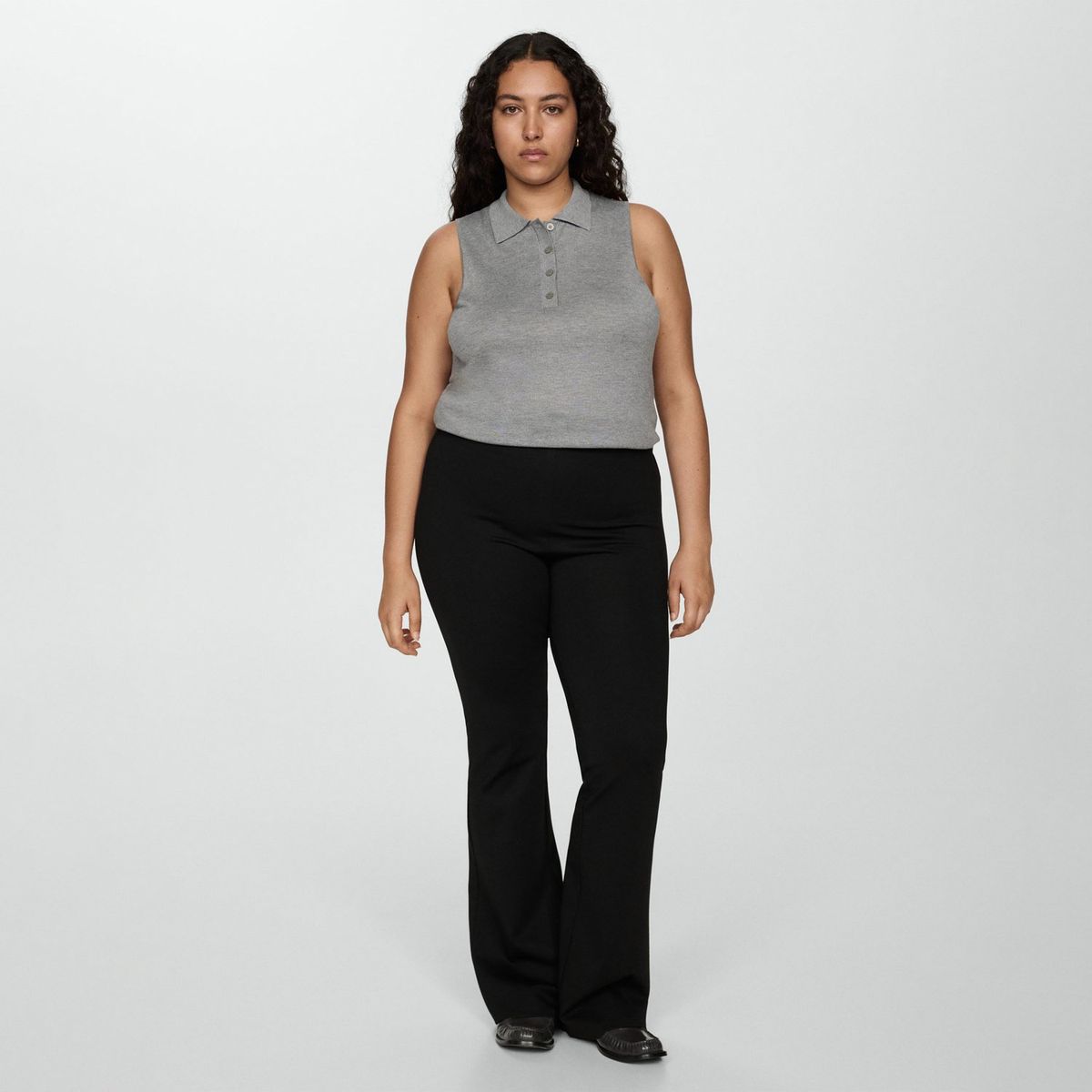 MANGO - Leggings Flare Casual Mujer Mango