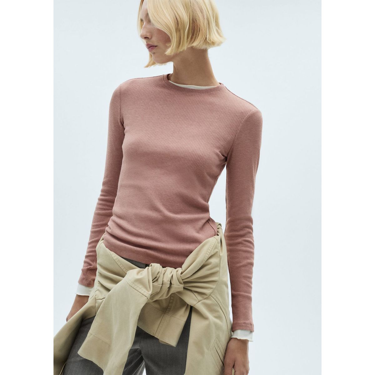 MANGO - Polo Liloca Manga Larga Mujer Mango