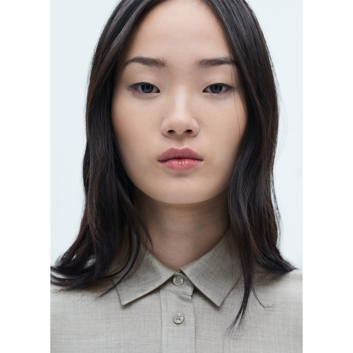 MANGO - Camisa Galita Manga Larga Mujer Mango