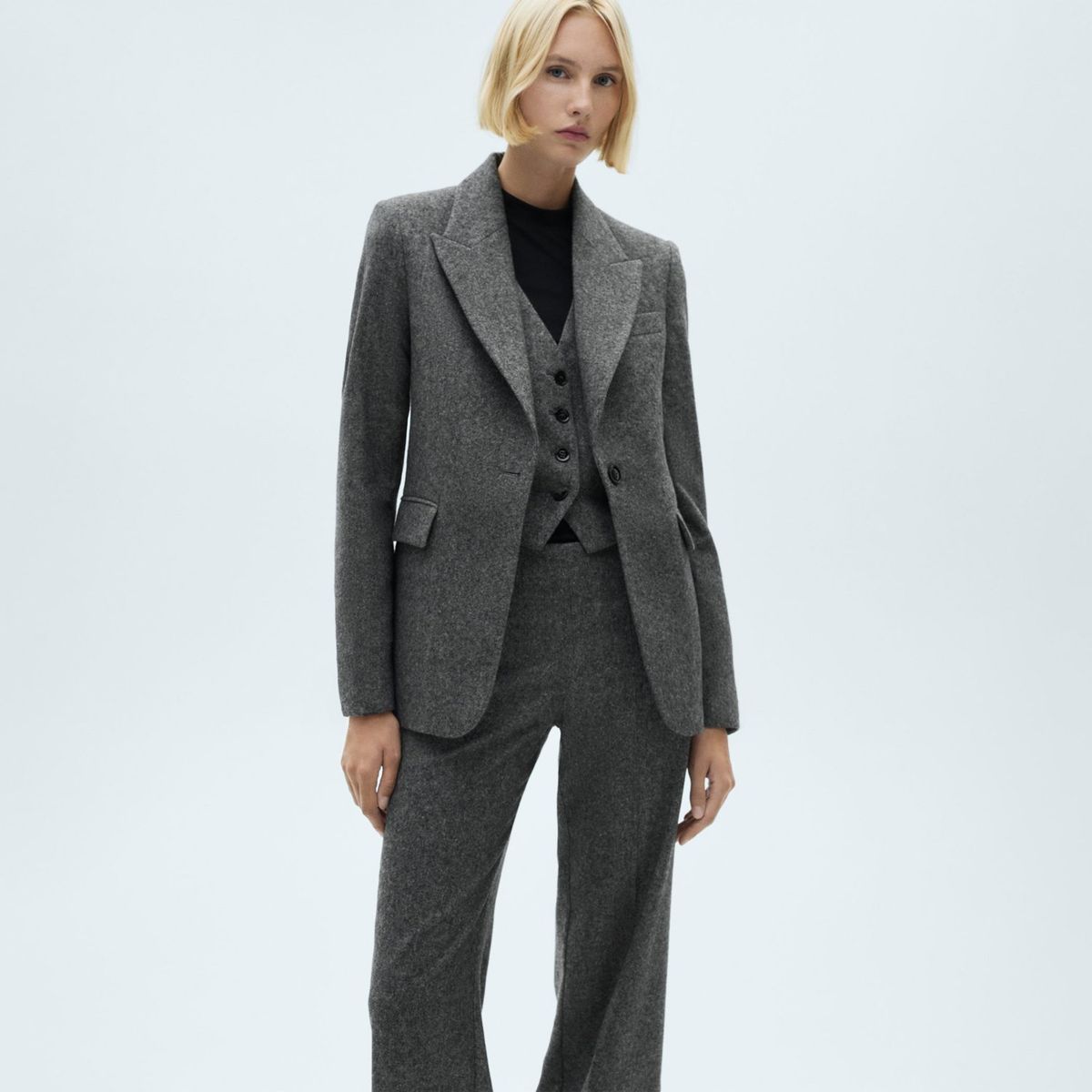 MANGO - Pantalón Pepper Straight Mujer Mango