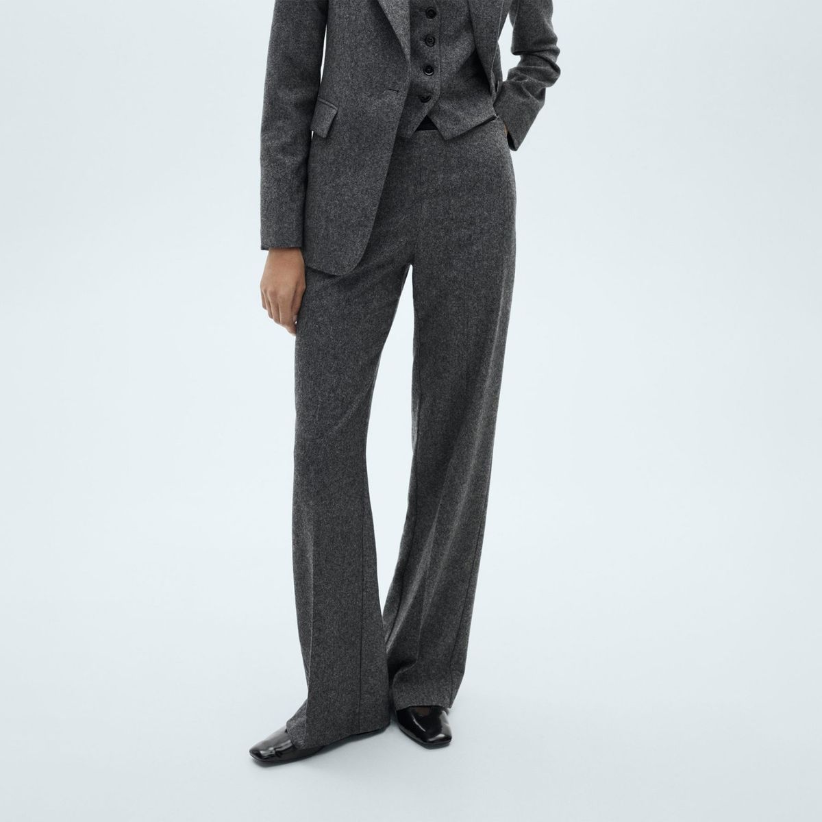 MANGO - Pantalón Pepper Straight Mujer Mango