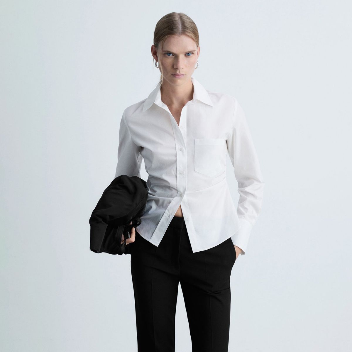 MANGO - Pantalón Emma Flare Mujer Mango