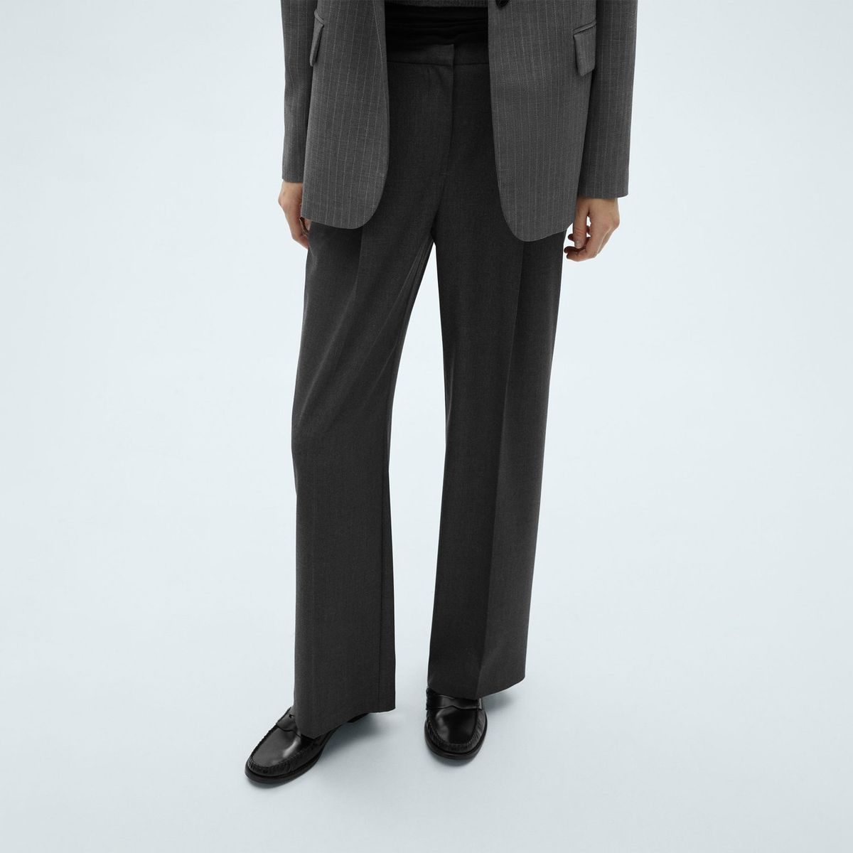 MANGO - Pantalón Wide Casual Mujer Mango