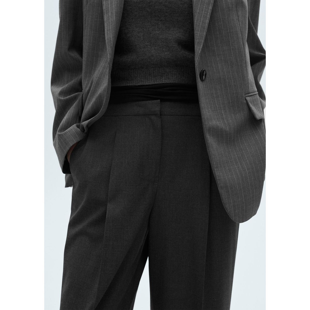 MANGO - Pantalón Wide Casual Mujer Mango