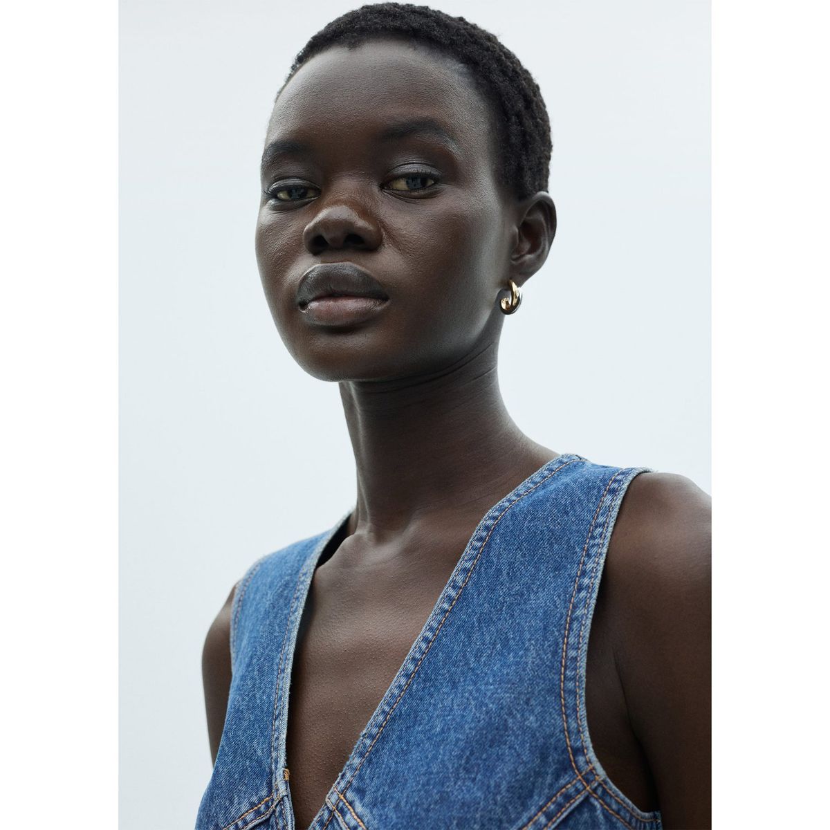 MANGO - Chaleco 100% Algodón Mujer Mango