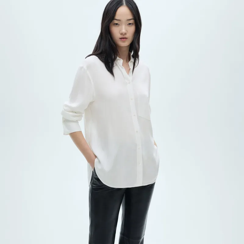 MANGO - Camisa Galita Manga Larga Mujer Mango