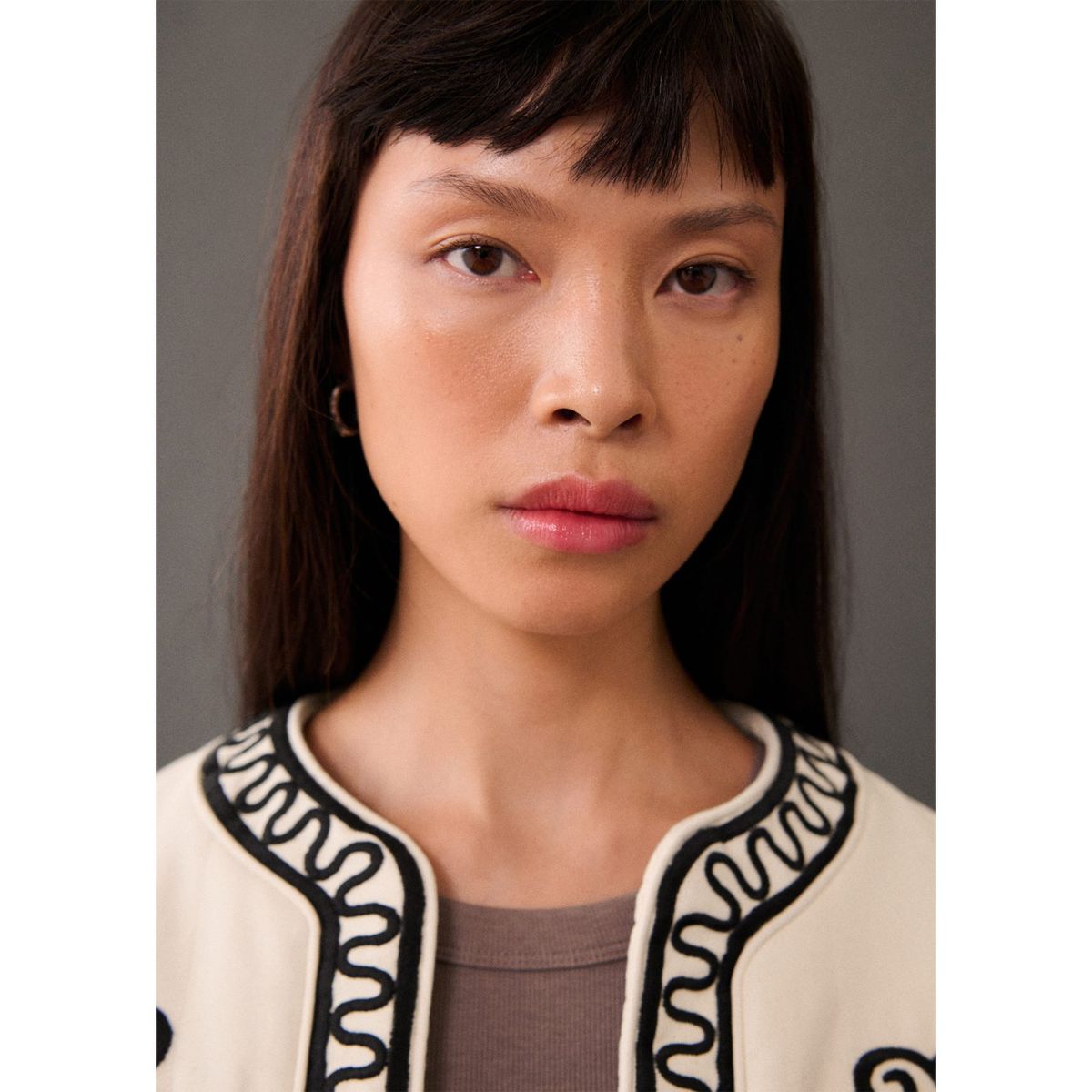 MANGO - Casaca 100% Algodón Mujer Mango