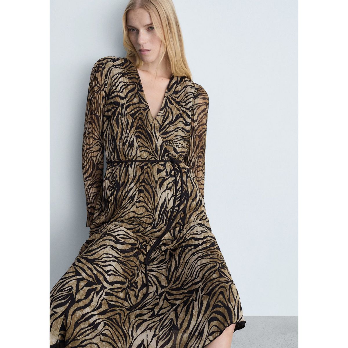 MANGO - Vestido Largo Casual Mujer Mango