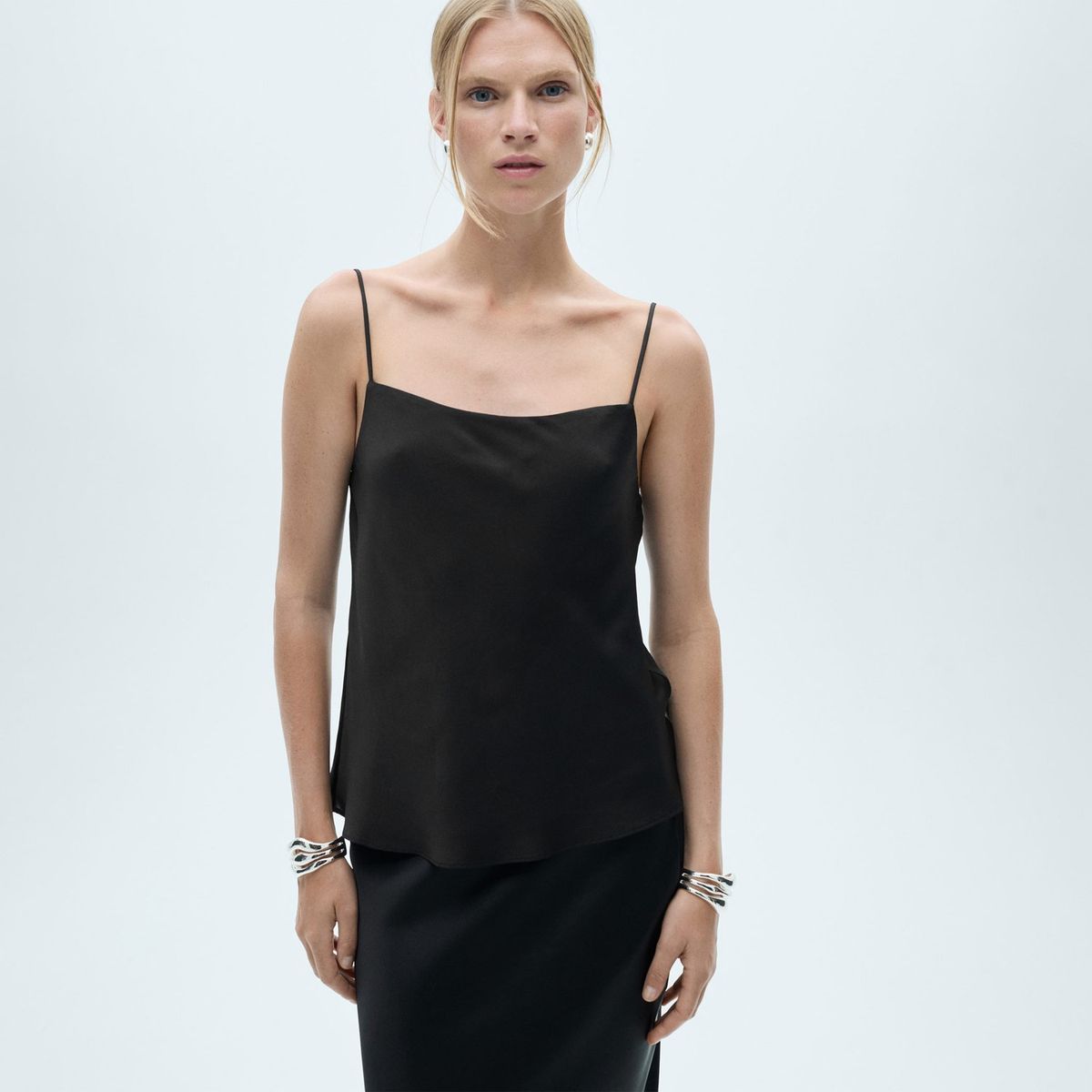 MANGO - Top Sin Mangas Casual Mujer Mango