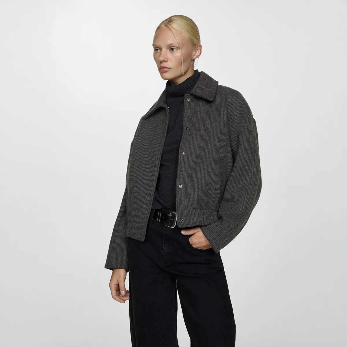 MANGO - Casaca Casual Mujer Mango