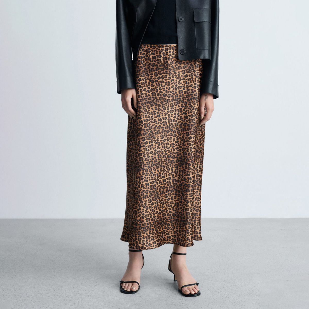 MANGO - Falda Larga Casual Mujer Mango