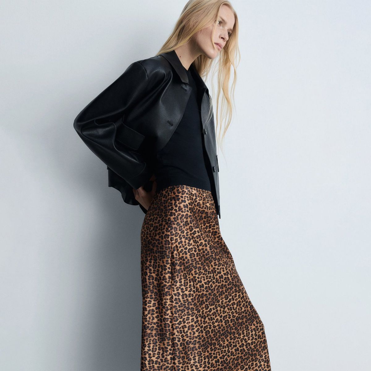 MANGO - Falda Larga Casual Mujer Mango