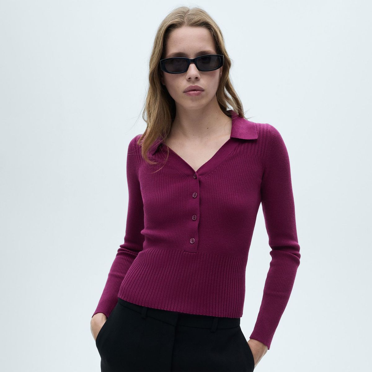 MANGO - Chompa Casual Mujer Mango