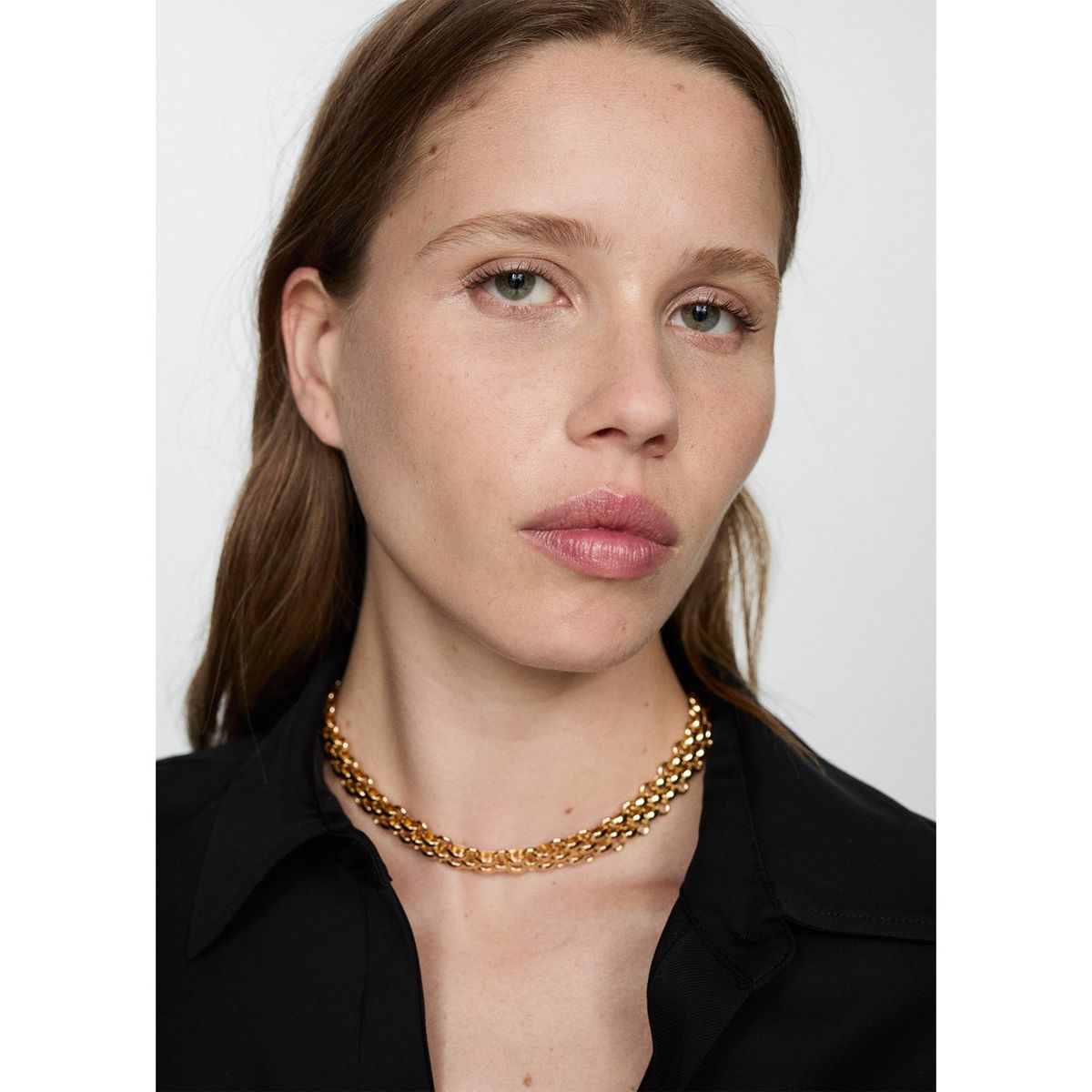 MANGO - Camisa Manga Larga Casual Mujer Mango