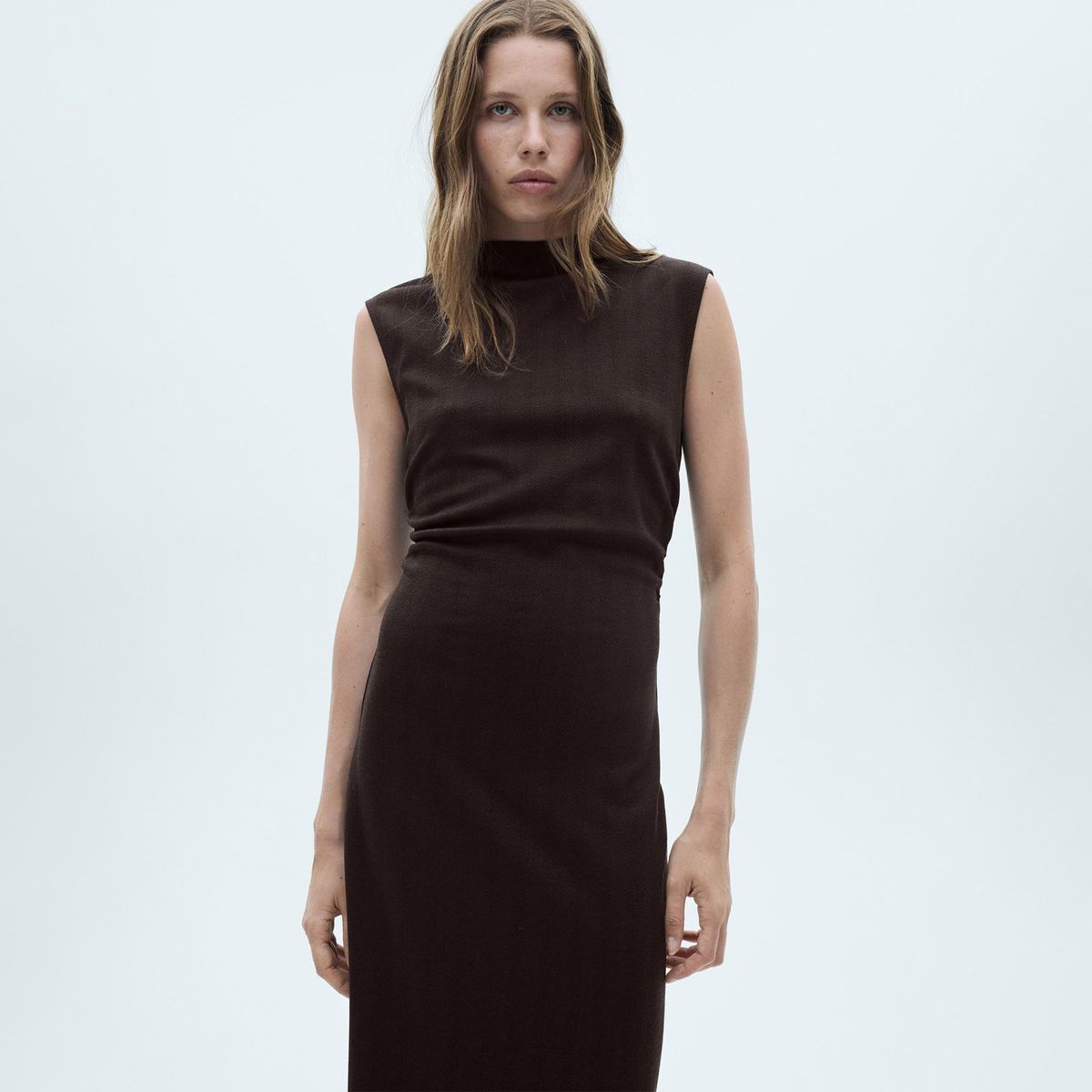 MANGO - Vestido Largo Casual Mujer Mango