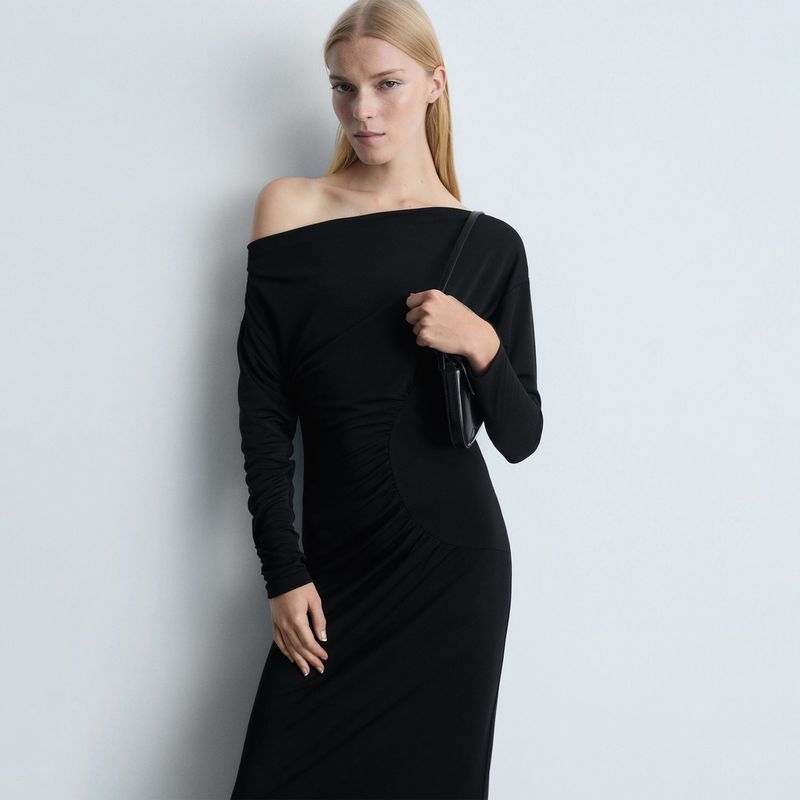 MANGO - Vestido Largo Casual Mujer Mango