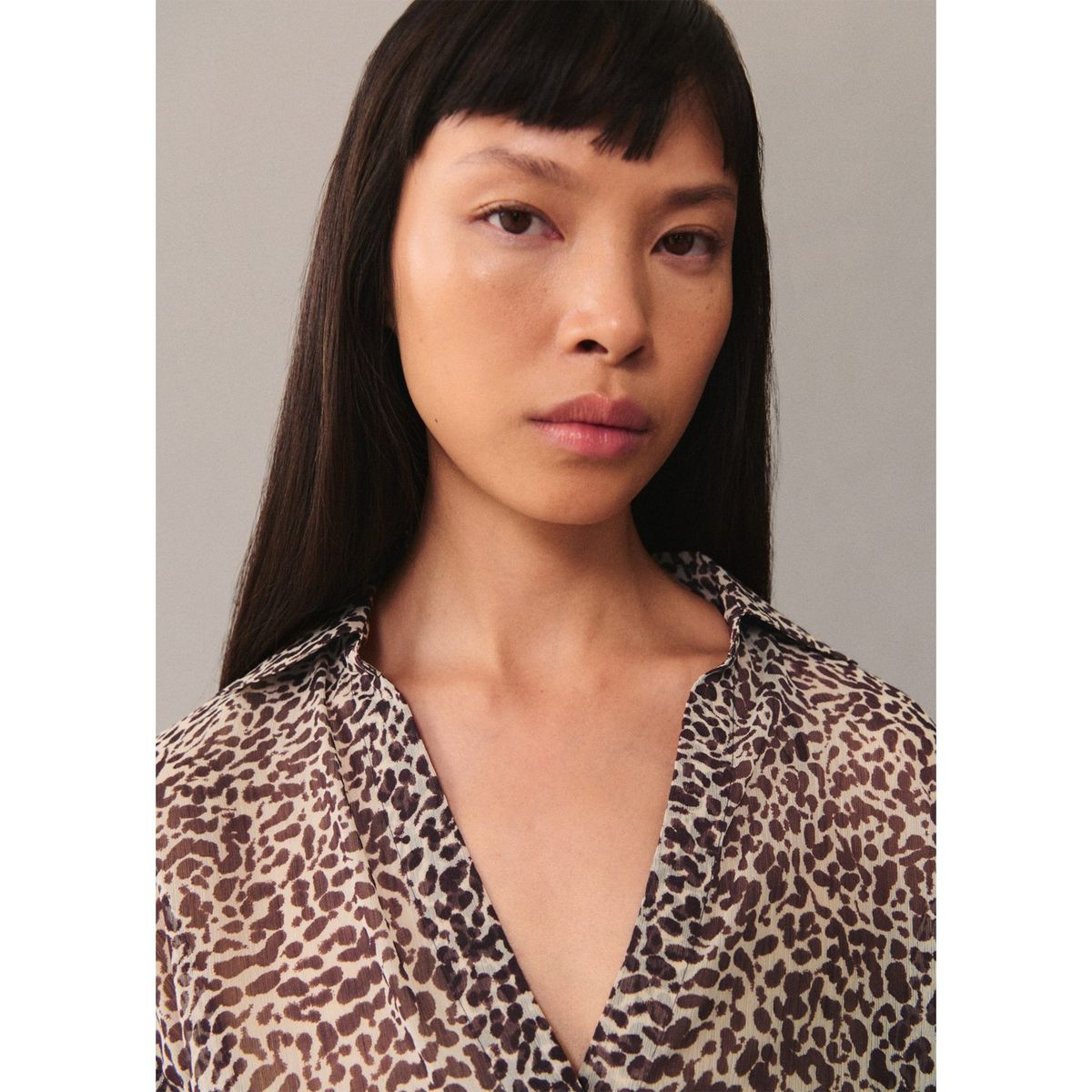 MANGO - Camisa Manga Larga Casual Mujer Mango