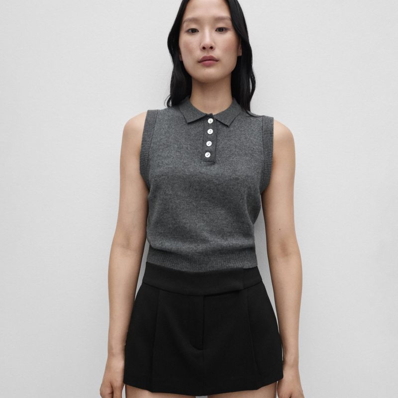 MANGO - Chaleco Casual Mujer Mango