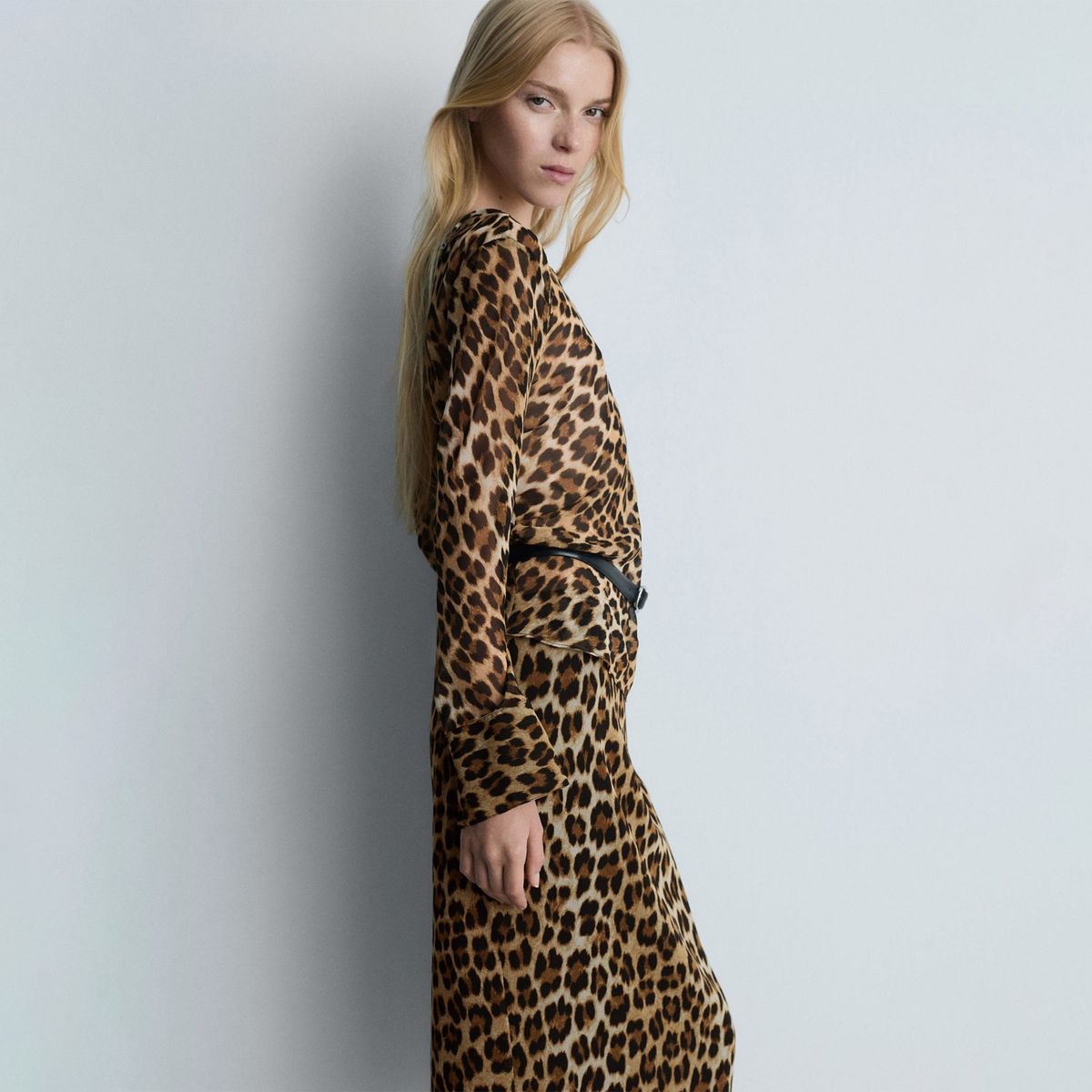 MANGO - Falda Larga Casual Mujer Mango