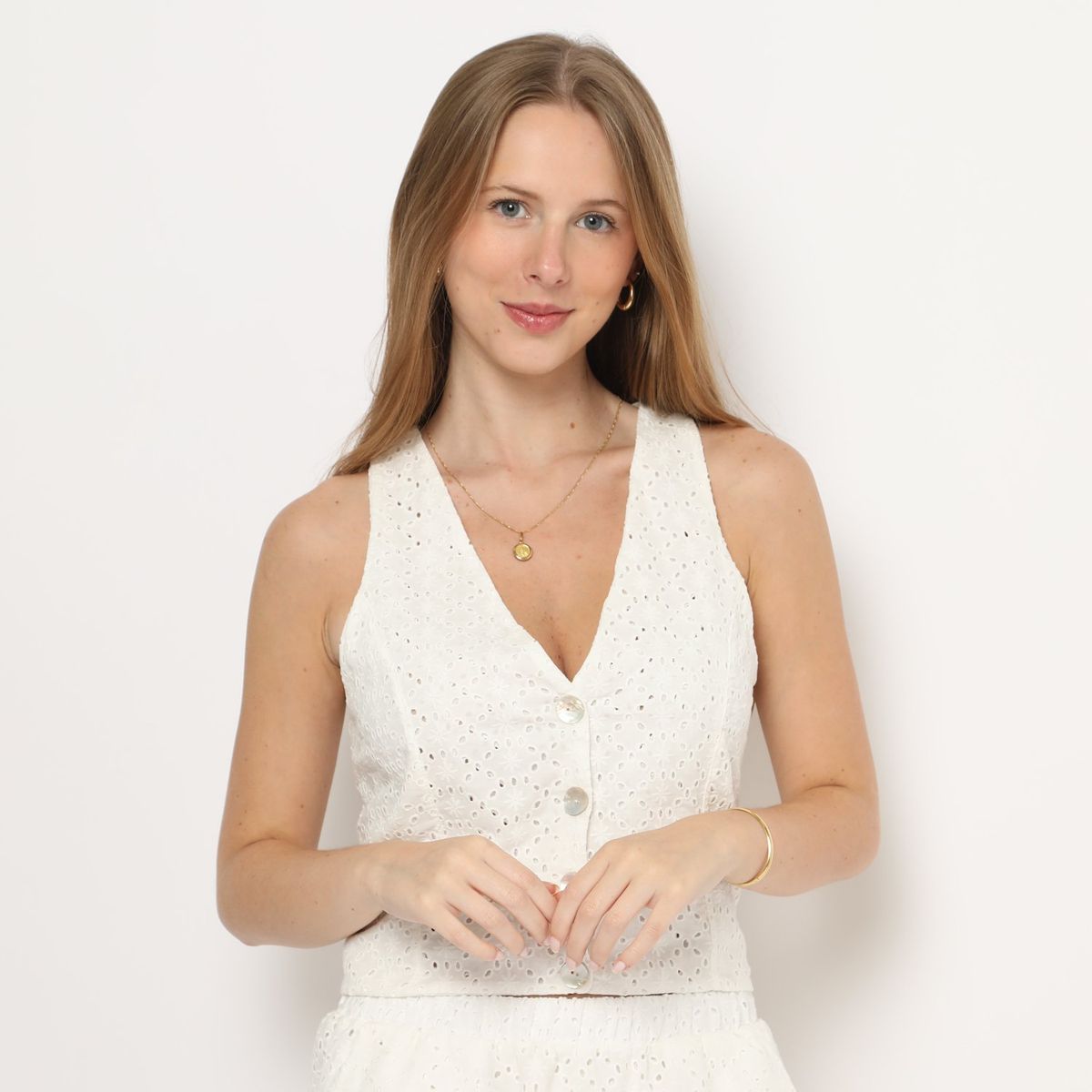 AMERICAN ABBEY - Chaleco 100% Algodón Mujer American Abbey