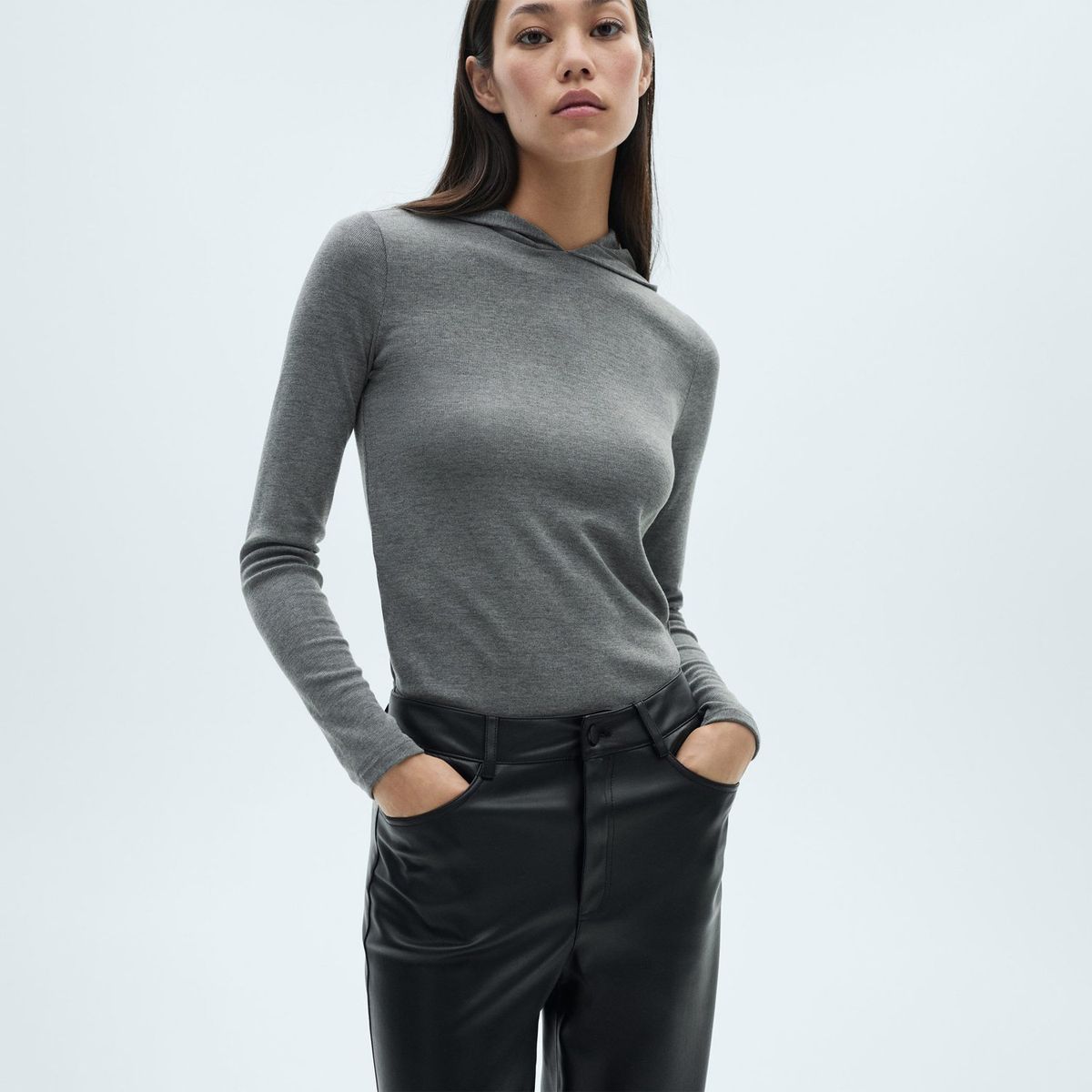 MANGO - Pantalón Straight Casual Mujer Mango